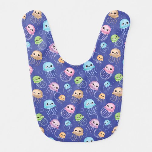 Jellyfish Ocean Sea Life Under the Sea Nautical  Baby Bib