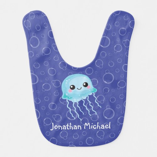 Jellyfish Ocean Sea Life Under the Sea Nautical Baby Bib