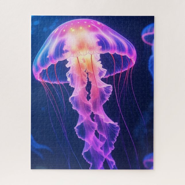 Jellyfish Ocean Underwater Life Jigsaw Puzzle (Vertical)