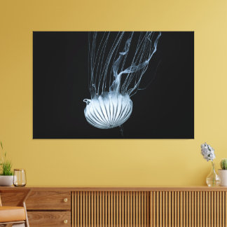 Jellyfish on 60" x 40" Wrapped Canvas Print