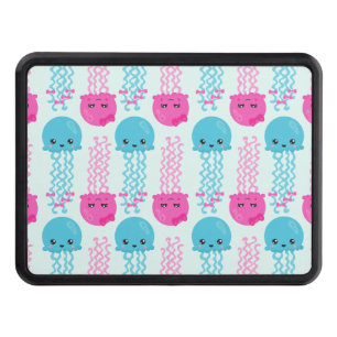 Jellyfish Pattern, Cute Jellyfish, Sea Animals Hitch Cover