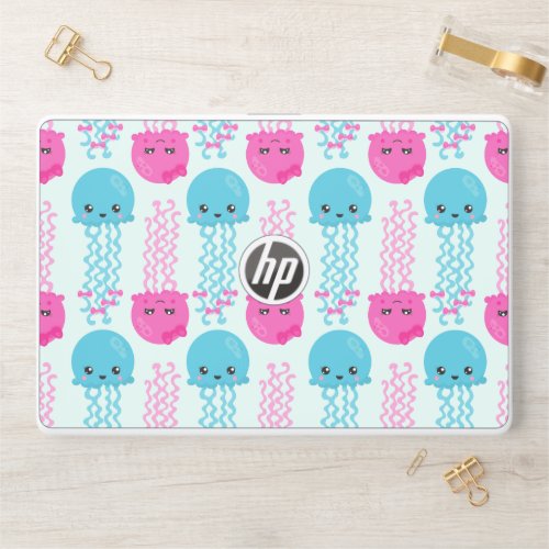 Jellyfish Pattern Cute Jellyfish Sea Animals HP Laptop Skin