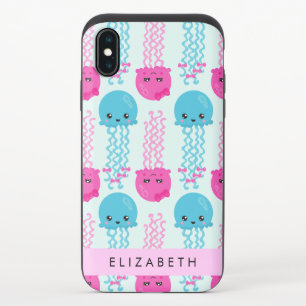 Jellyfish Pattern, Cute Jellyfish, Sea, Your Name iPhone X Slider Case