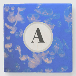 Jellyfish Photo Ocean Stone Coaster