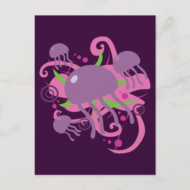 Jellyfish Postcard (Front)