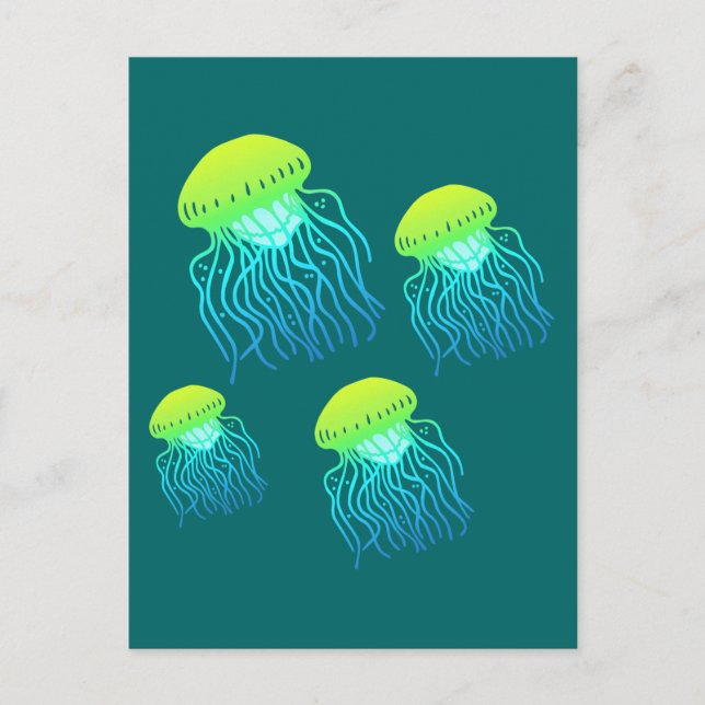 Jellyfish Postcard (Front)