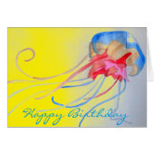Jellyfish sea creature original art birthday (Front Horizontal)