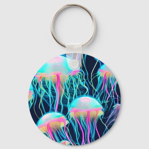 Jellyfish Serenade Keychain