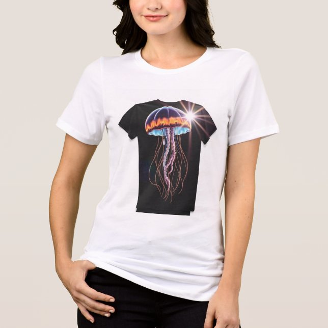Jellyfish Serenade t-shirt  Tri-Blend Shirt (Front)