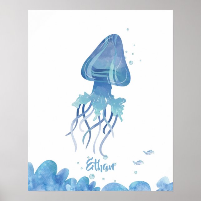 Jellyfish Serenity Customizable Poster (Front)