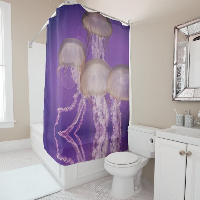 Jellyfish Shower Curtain (In Situ)