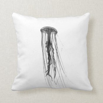 Jellyfish Silhouette | Throw Pillow by GaeaPhoto at Zazzle
