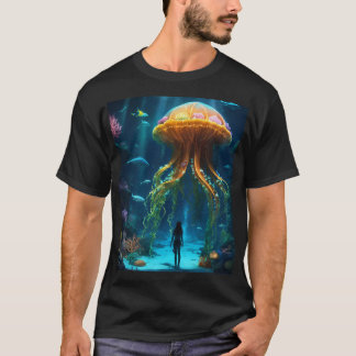 "Jellyfish T-Shirt – Vibrant and Artistic Ocean-In