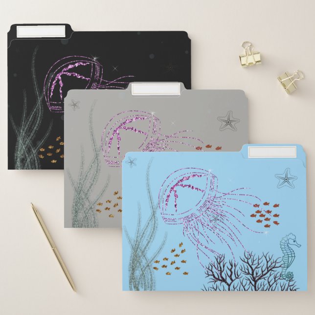 Jellyfish, the Under Sea World File Folder (Set)