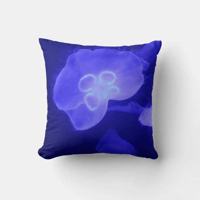 Jellyfish Throw Pillow (Front)