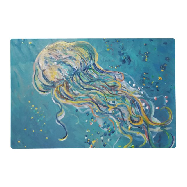 jellyfish tissue paper  placemat (Front)