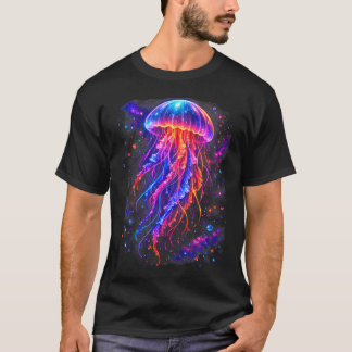 Jellyfish Under The Sea Aquarium Rainbow Jelly T-Shirt