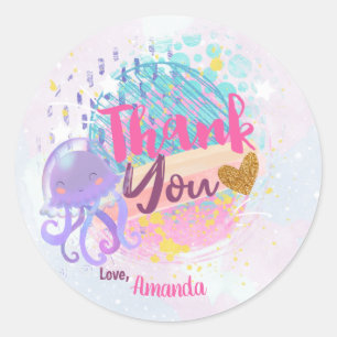 Jellyfish under the sea Gift Tags Favor Bag