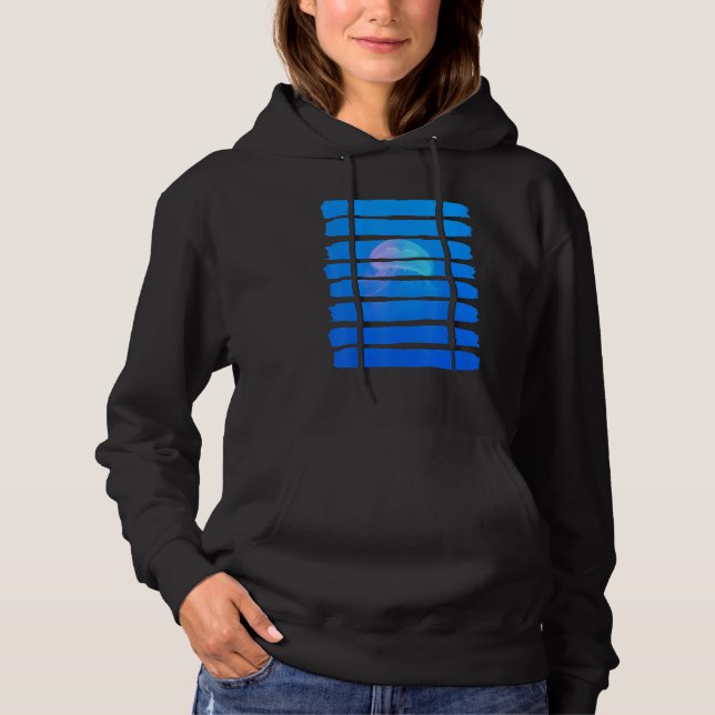 Jellyfish Underwater Ocean Sea Nature Animal Leisu Hoodie (Front)