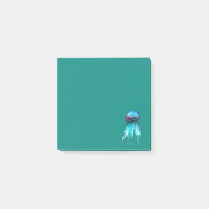 Jellyfish watercolor colorful modern aquatic post-it notes