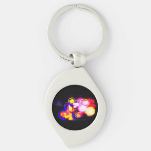 Jellyfish wave fun keychain