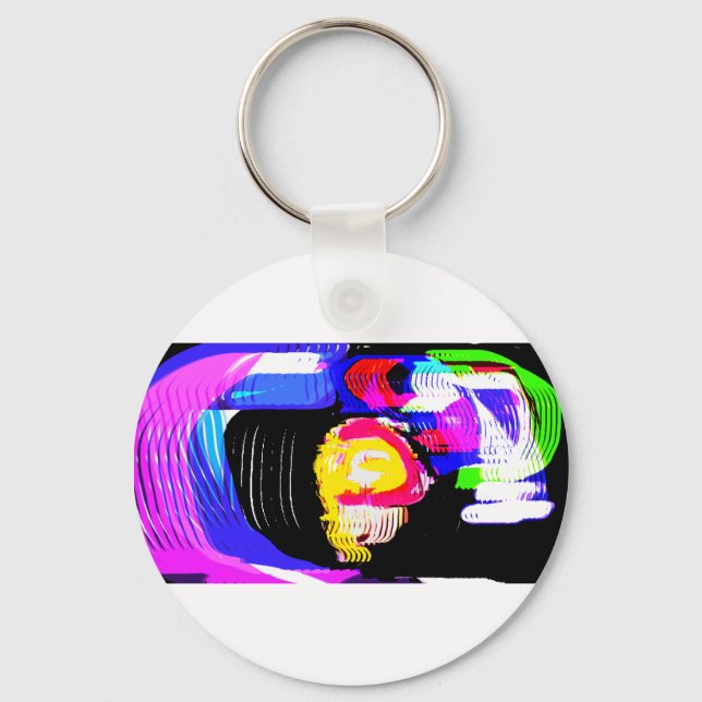 Jellyfish wave fun keychain (Front)