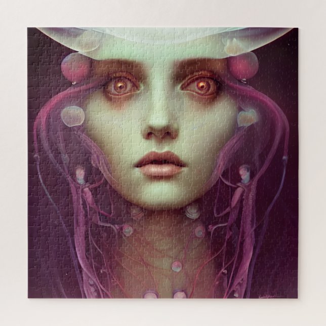 Jellyfish Woman  Jigsaw Puzzle (Vertical)