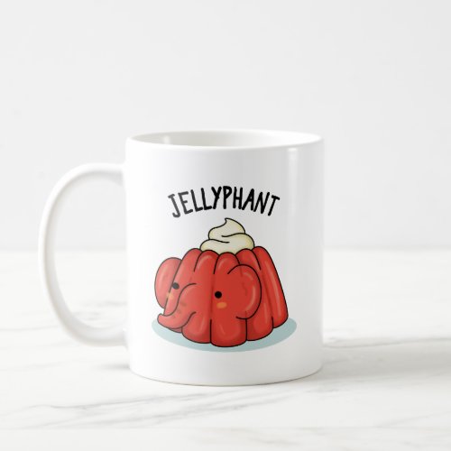 Jellyphant Funny Elephant Jelly Pun  Coffee Mug