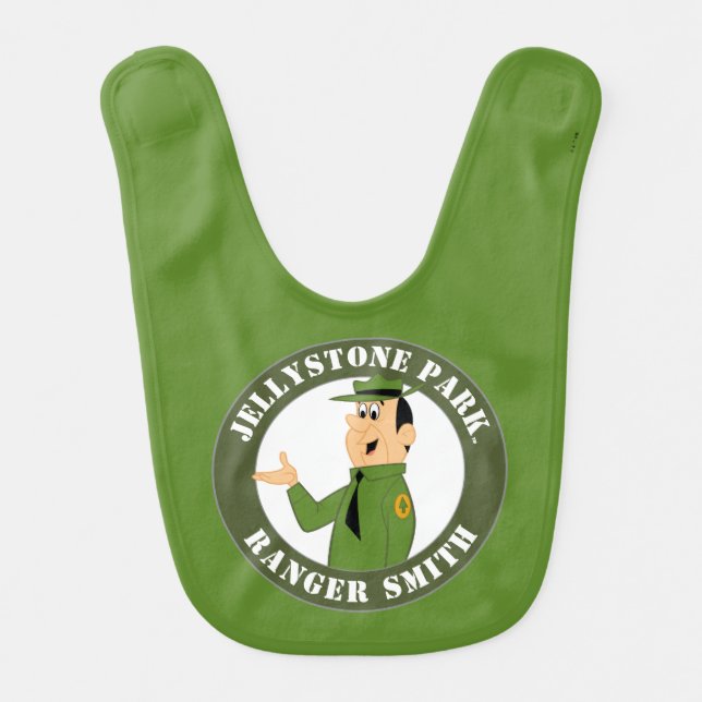 Jellystone's Ranger Smith Portrait Baby Bib (Front)