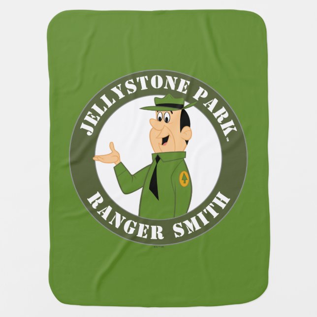 Jellystone's Ranger Smith Portrait Baby Blanket (Front)
