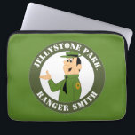 Jellystone's Ranger Smith Portrait Laptop Sleeve<br><div class="desc">Step into Jellystone Park with this vibrant portrait of Ranger Smith! Known for keeping a watchful eye on Yogi Bear and his picnic basket-stealing antics, this fun and colorful artwork showcases the beloved park ranger in his classic green uniform and friendly pose. With a bold circular frame and a retro...</div>