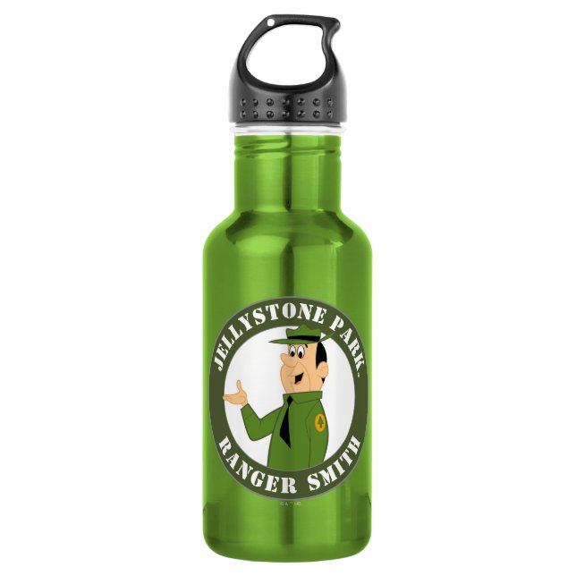 Jellystone's Ranger Smith Portrait Stainless Steel Water Bottle (Front)