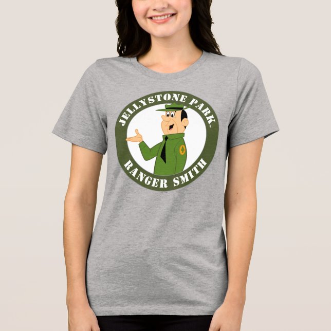 Jellystone's Ranger Smith Portrait Tri-Blend Shirt (Front)