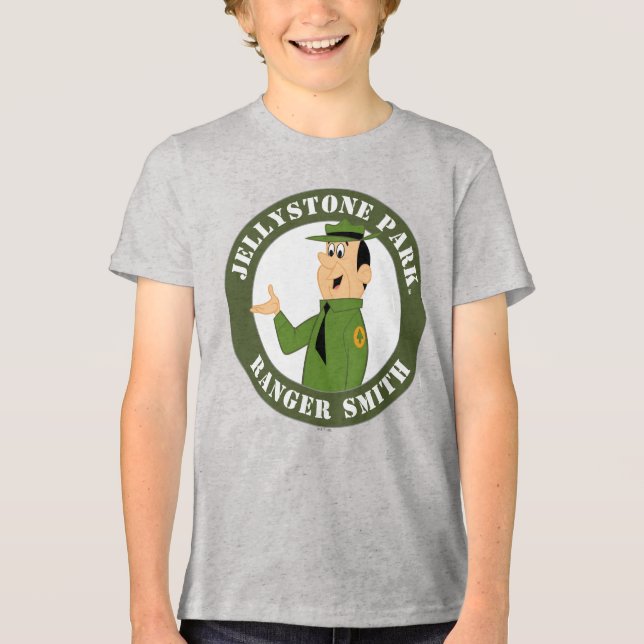 Jellystone's Ranger Smith Portrait Tri-Blend Shirt (Front)