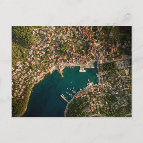 JELSA HVAR CROATIA _ AERIAL VIEW POSTCARD