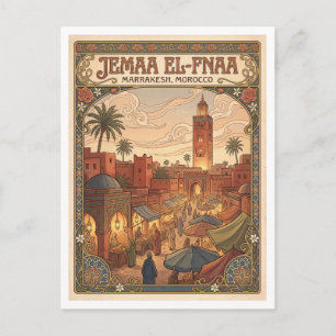 Jemaa el-Fnaa Marrakesh Morocco Postcard