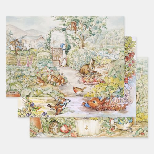 Jemima Puddle and Duck Peter the Rabbit Mix Wrapping Paper Sheets