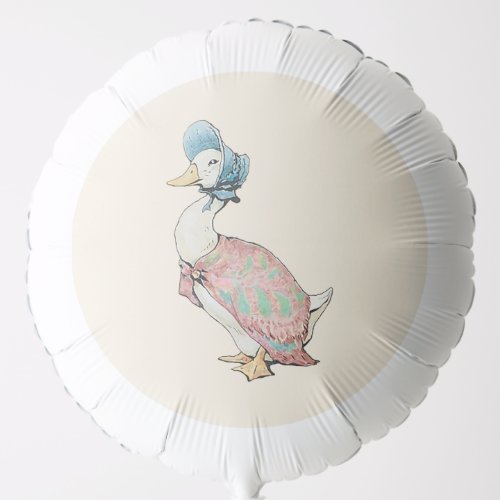 Jemima Puddle Duck Beige Background Balloon