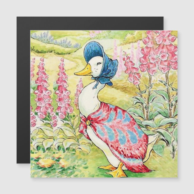 “Jemima Puddle Duck” by Beatrix Potter Magnetic Invitation (Front/Back)