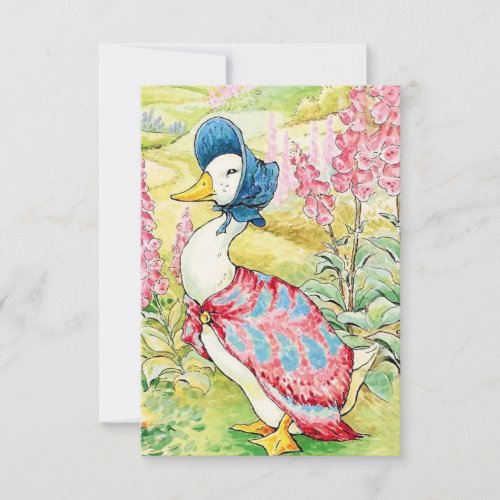 Jemima Puddle Duck by Beatrix Potter Thank You Card