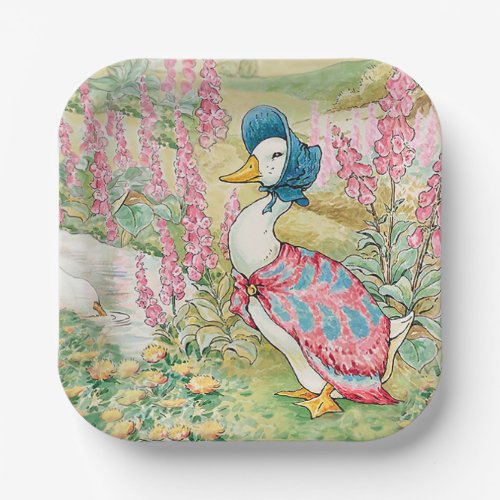 Jemima Puddle Duck by the Lake  Paper Plates