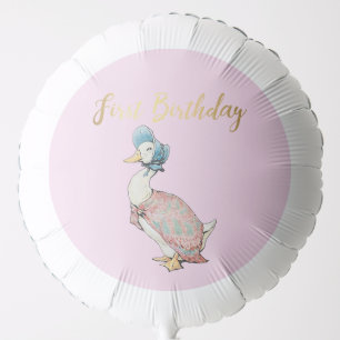Jemima Puddle Duck "First Birthday" Text Balloon