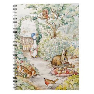 Jemima Puddle Duck in Mr Mc Gregor's Garden Notebook