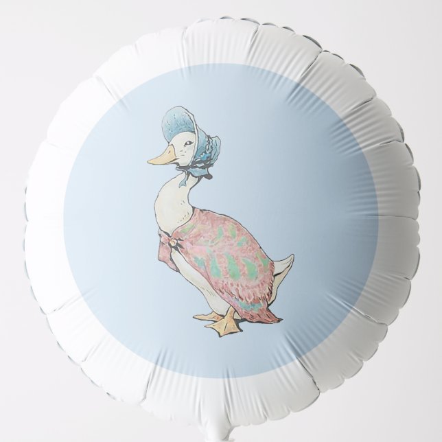 Jemima Puddle Duck Pastel Blue Background  Balloon (Front)