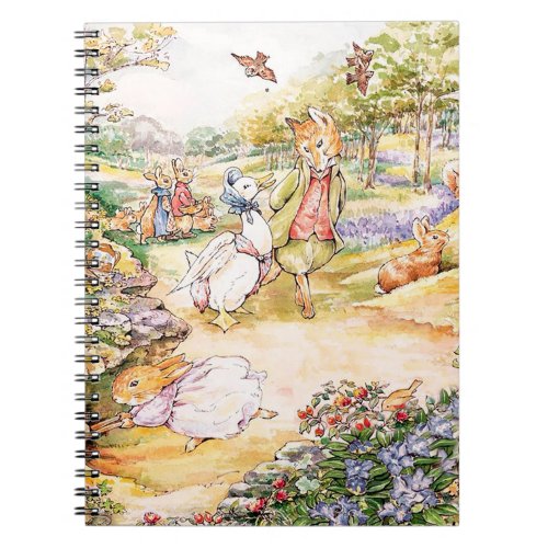 Jemima Puddle Duck taking a walk with Mr Fox    Notebook