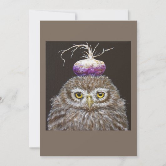 Jemma the baby owl flat card (Front)