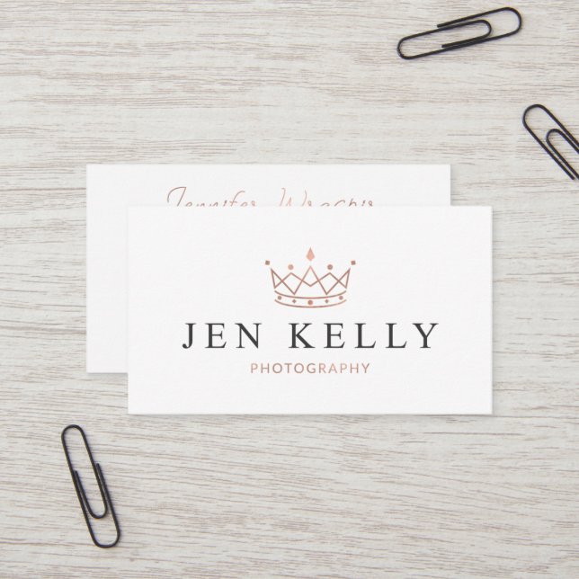 Jen Kelly Custom Business Cards (Front/Back In Situ)