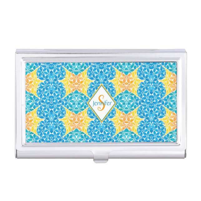 Jen Mosaic Business Card Case (Front)
