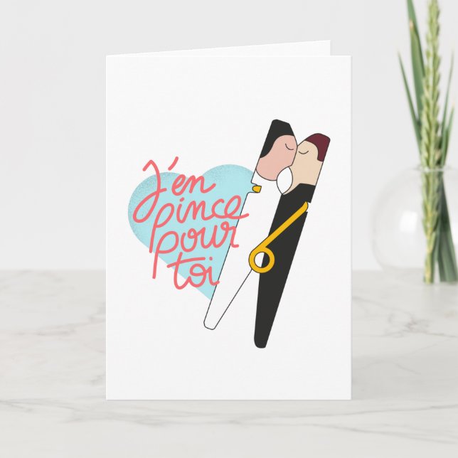J'en pince pour toi card (Front)