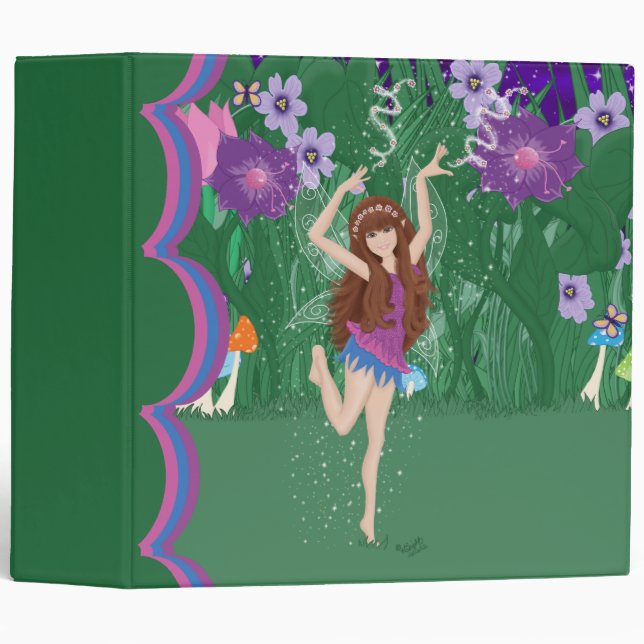 Jen the Dancing Flower Fairy 2 inch Binder (Front/Spine)